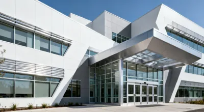 Healthcare building aluminum entrances