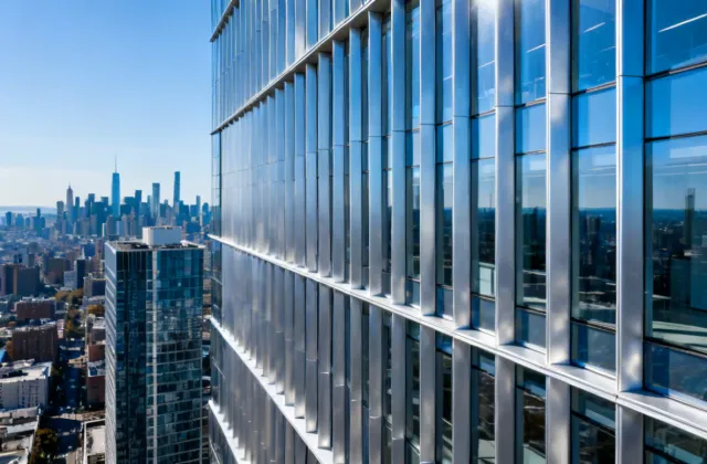 Office building aluminum curtain wall