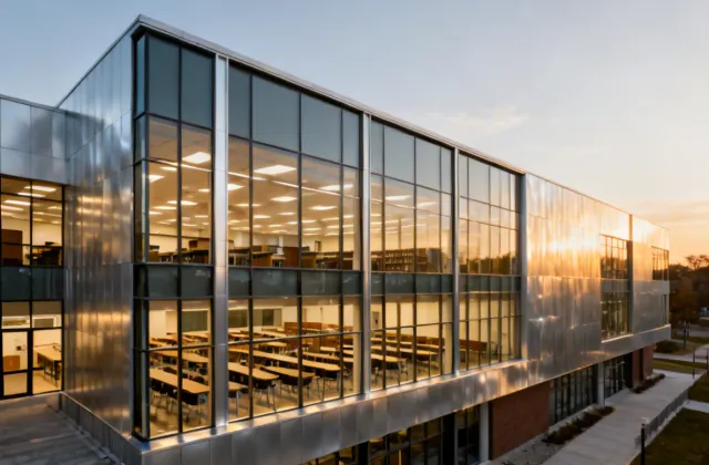 University building aluminum window and storefront systems